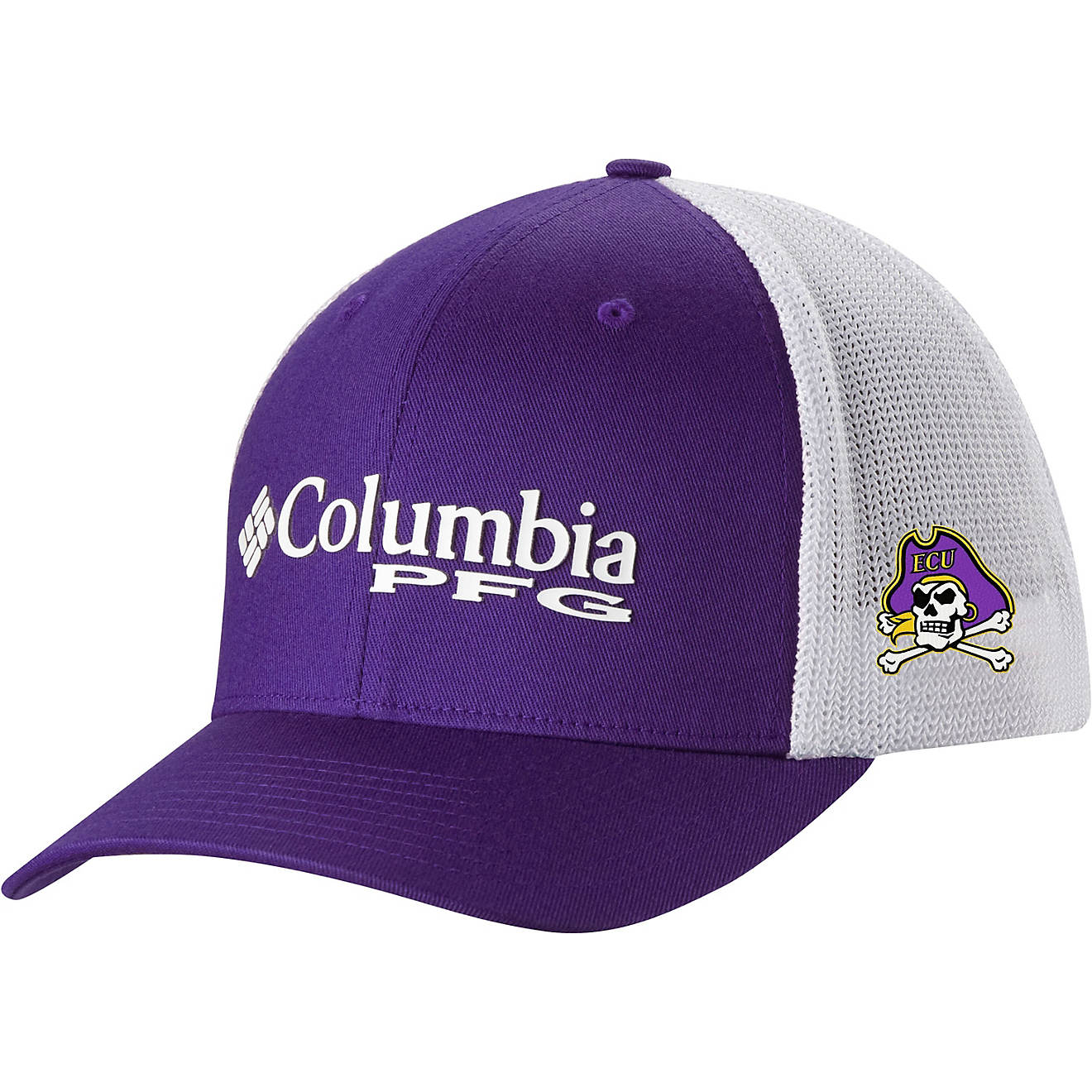 Columbia Sportswear Men's East Carolina University PFG Ball Cap                                                                  - view number 1