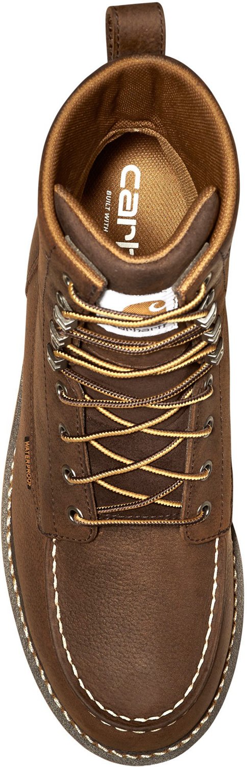 Carhartt Men's Waterproof Moc Soft Toe Wedge Work Boots - view number 4