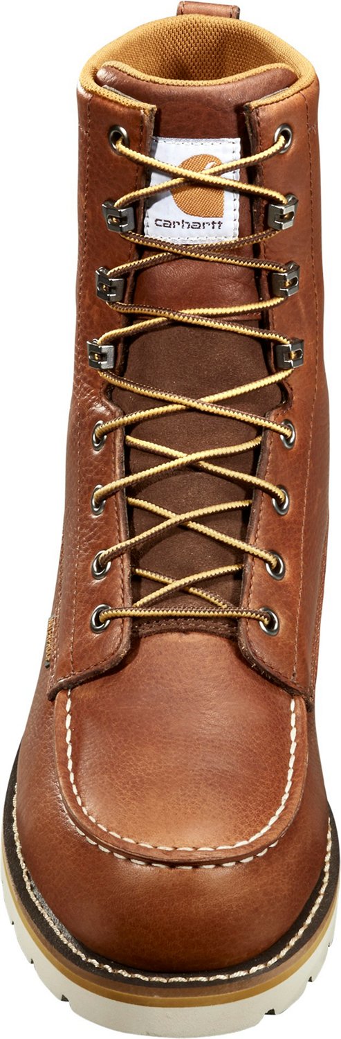Carhartt Men's Waterproof Moc Steel Toe Wedge Work Boots - view number 4