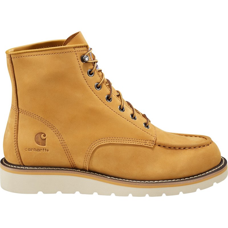 Carhartt Women's Moc Soft Toe Wedge Work Boots Brown Light, 6 - Women's Work Boots at Academy Sports product image