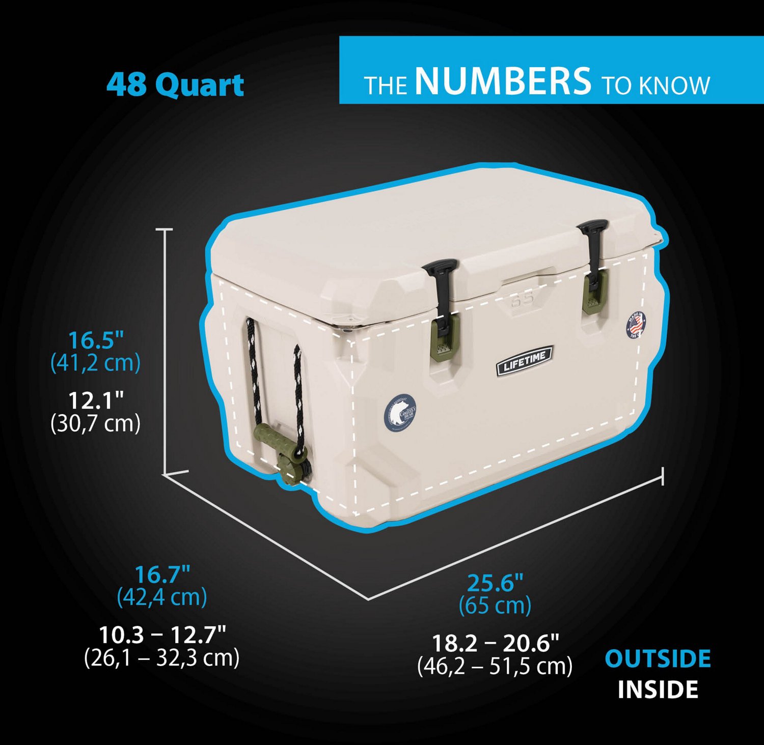 Lifetime 48 qt High Performance Cooler Academy