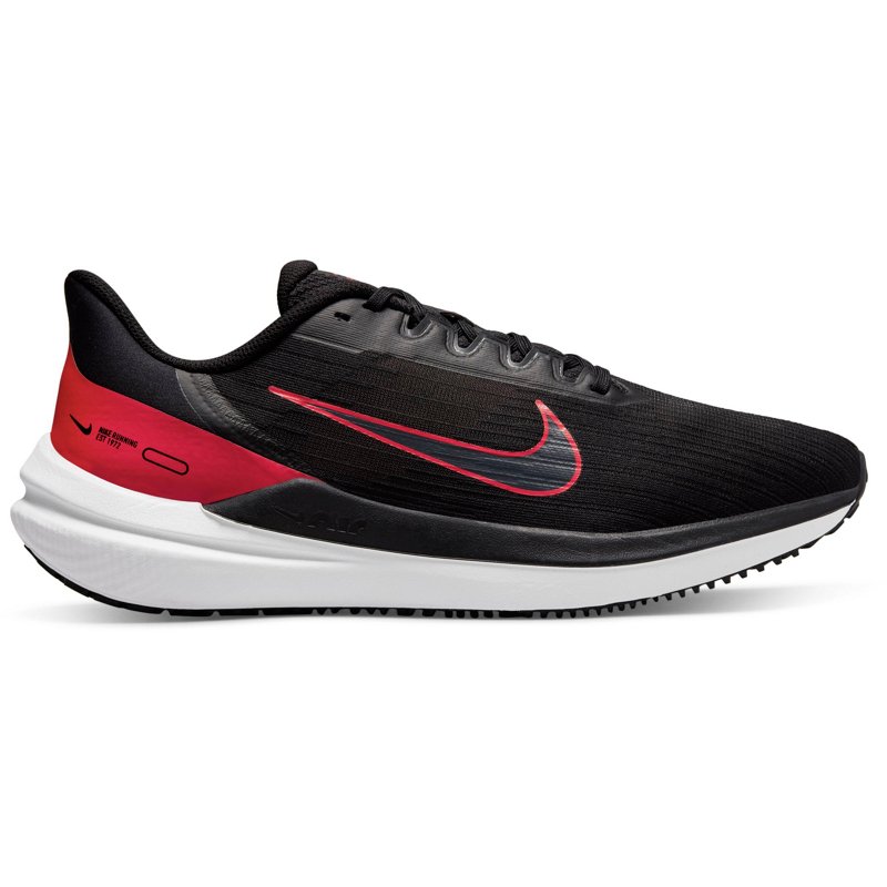 Nike Men's Zoom Winflo 9 Road Running Shoes Black/Red, 10.5 - Men's Running at Academy Sports product image