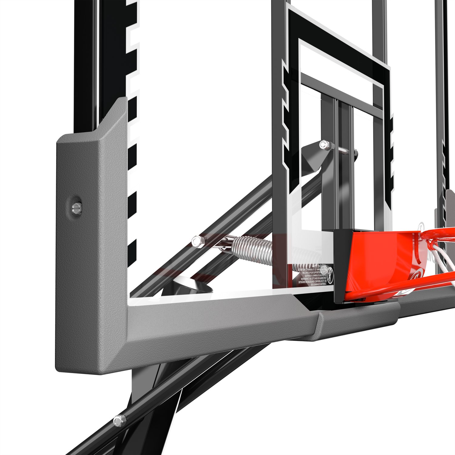 Spalding 54 in Angled Portable Basketball Hoop Academy