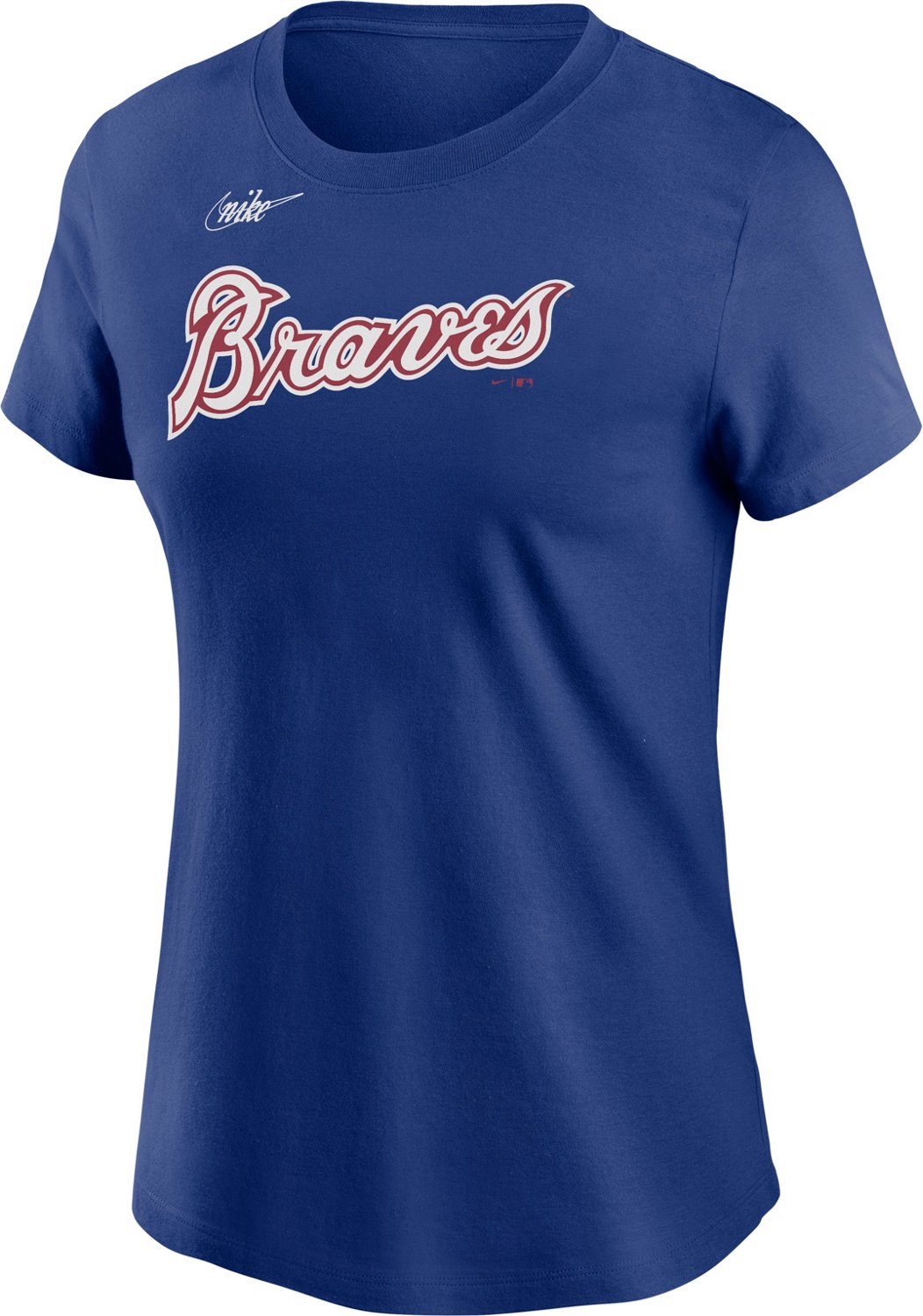 Nike Women's Atlanta Braves Wordmark Short Sleeve T-shirt | Academy