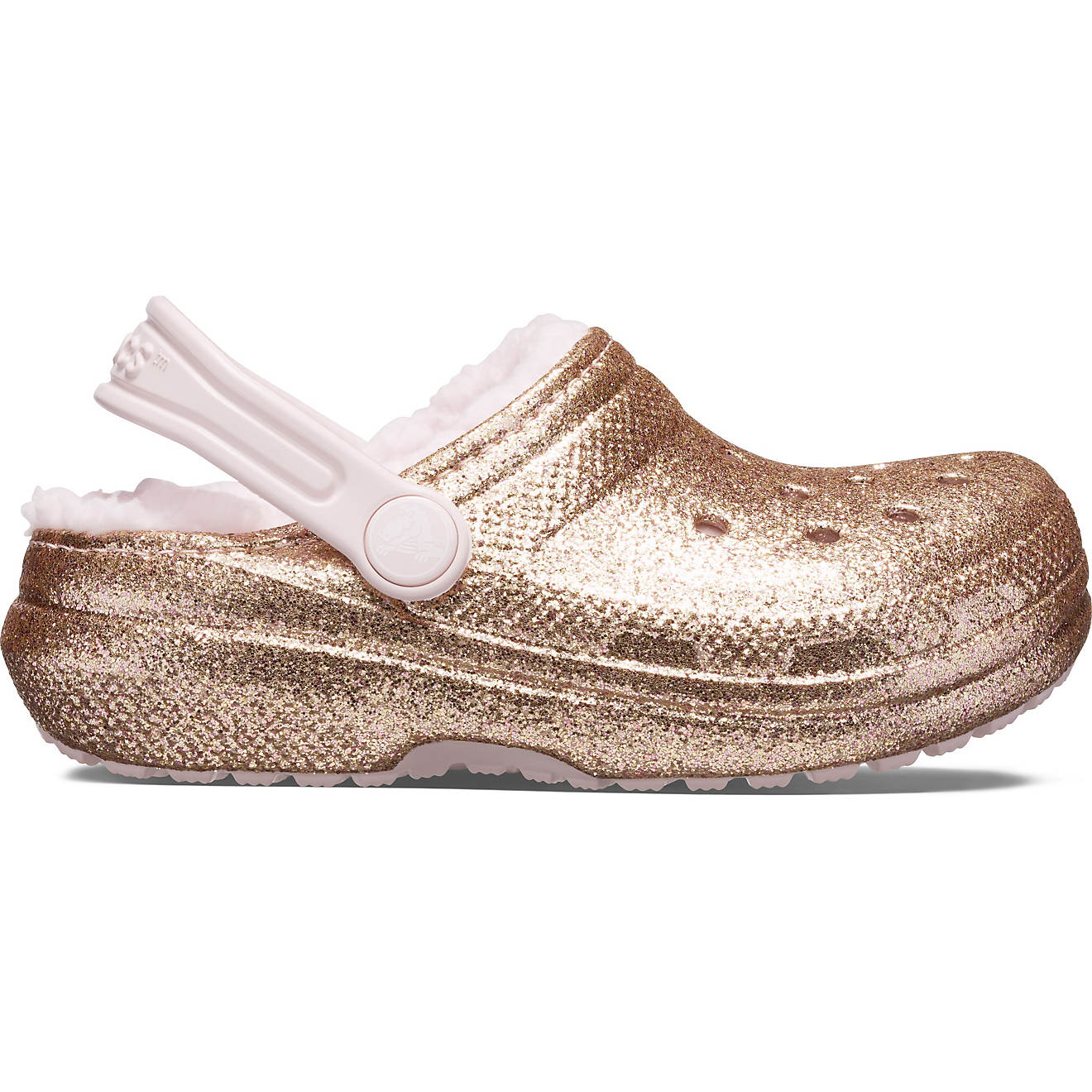 Crocs Kids' Classic Lined Glitter Clogs                                                                                          - view number 1