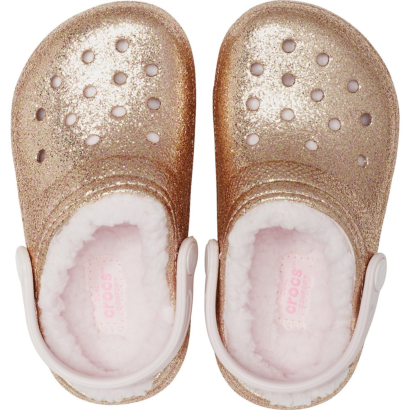 Crocs Kids' Classic Lined Glitter Clogs                                                                                          - view number 6