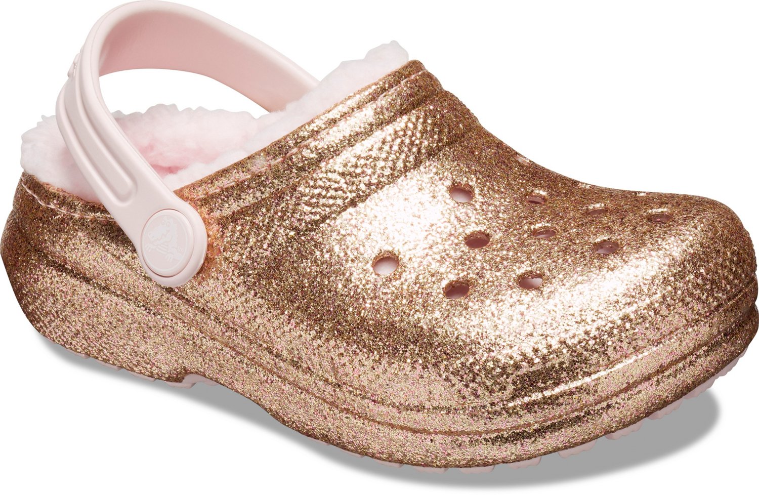 Crocs Toddlers' Classic Lined Glitter Clogs