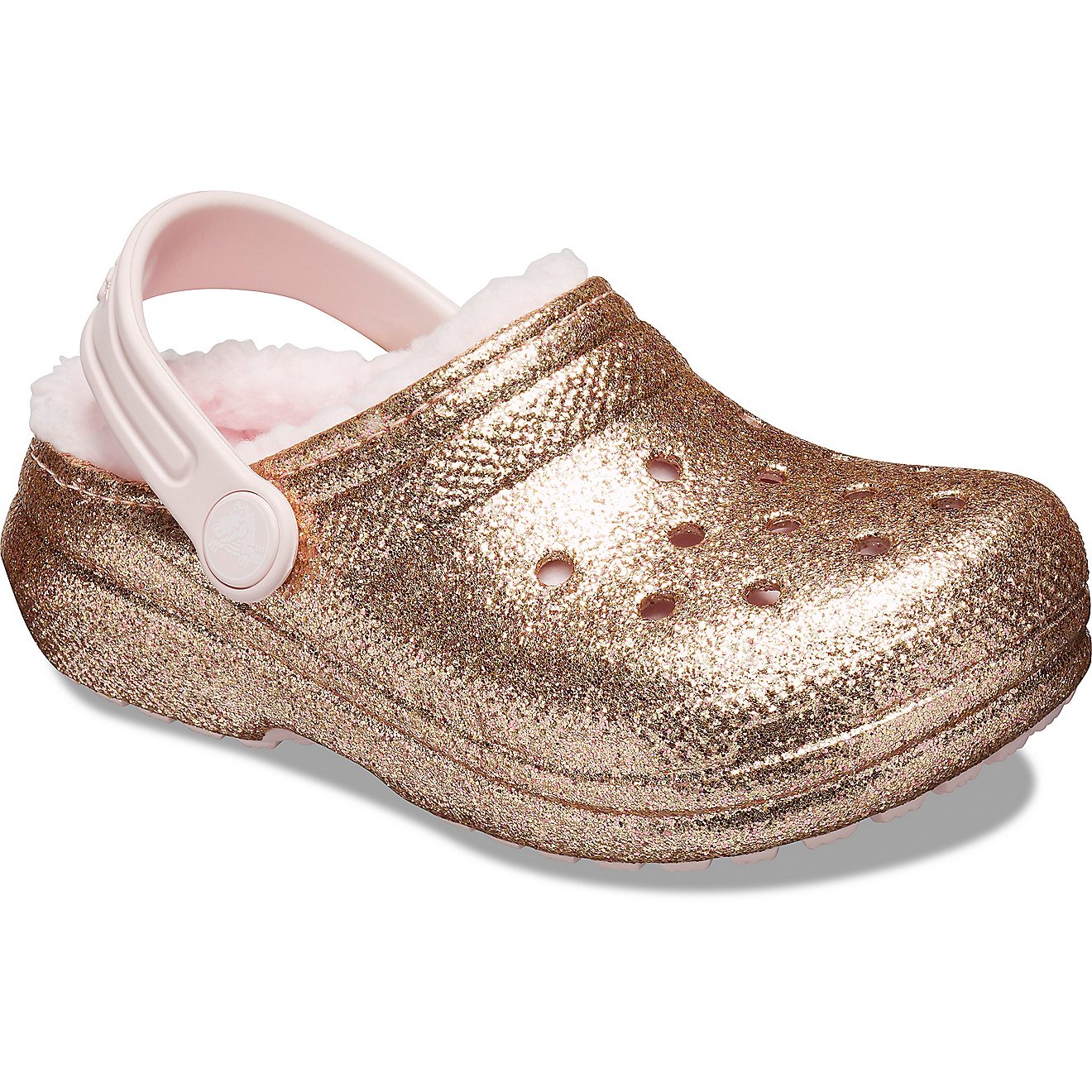 Crocs Toddlers' Classic Lined Glitter Clogs                                                                                      - view number 2