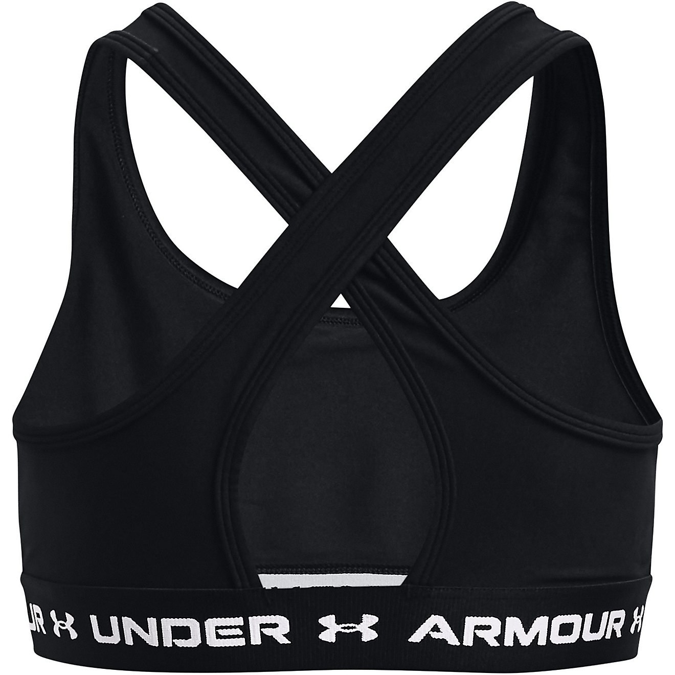 Under Armour Girls' Crossback Solid Mid Sports Bra                                                                               - view number 2
