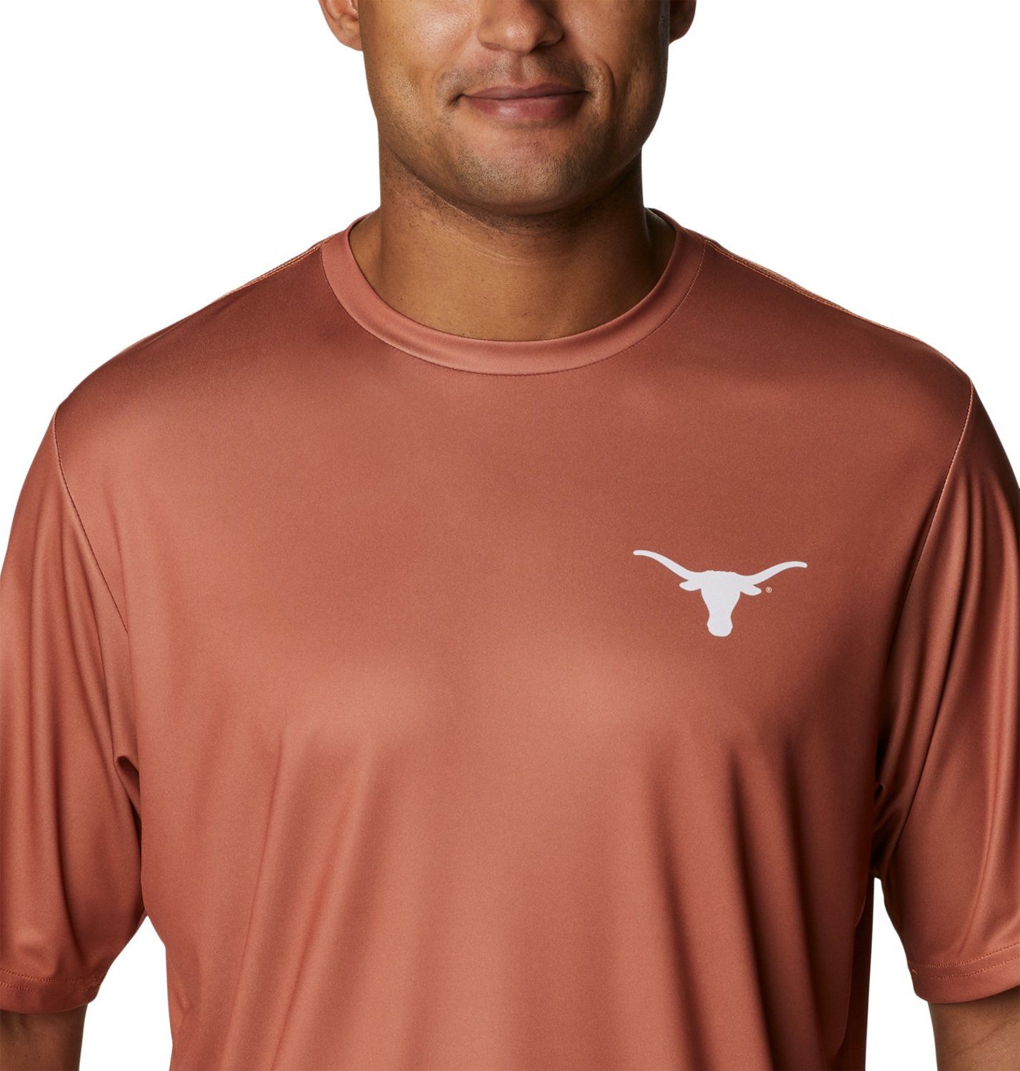 Columbia Sportswear Men's University of Texas Terminal Tackle Short Sleeve T-shirt - view number 3