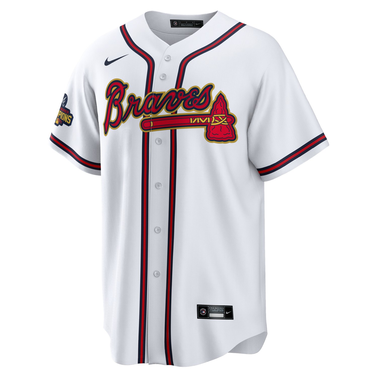 Nike Men's Atlanta Braves Gold Replica Jersey Academy