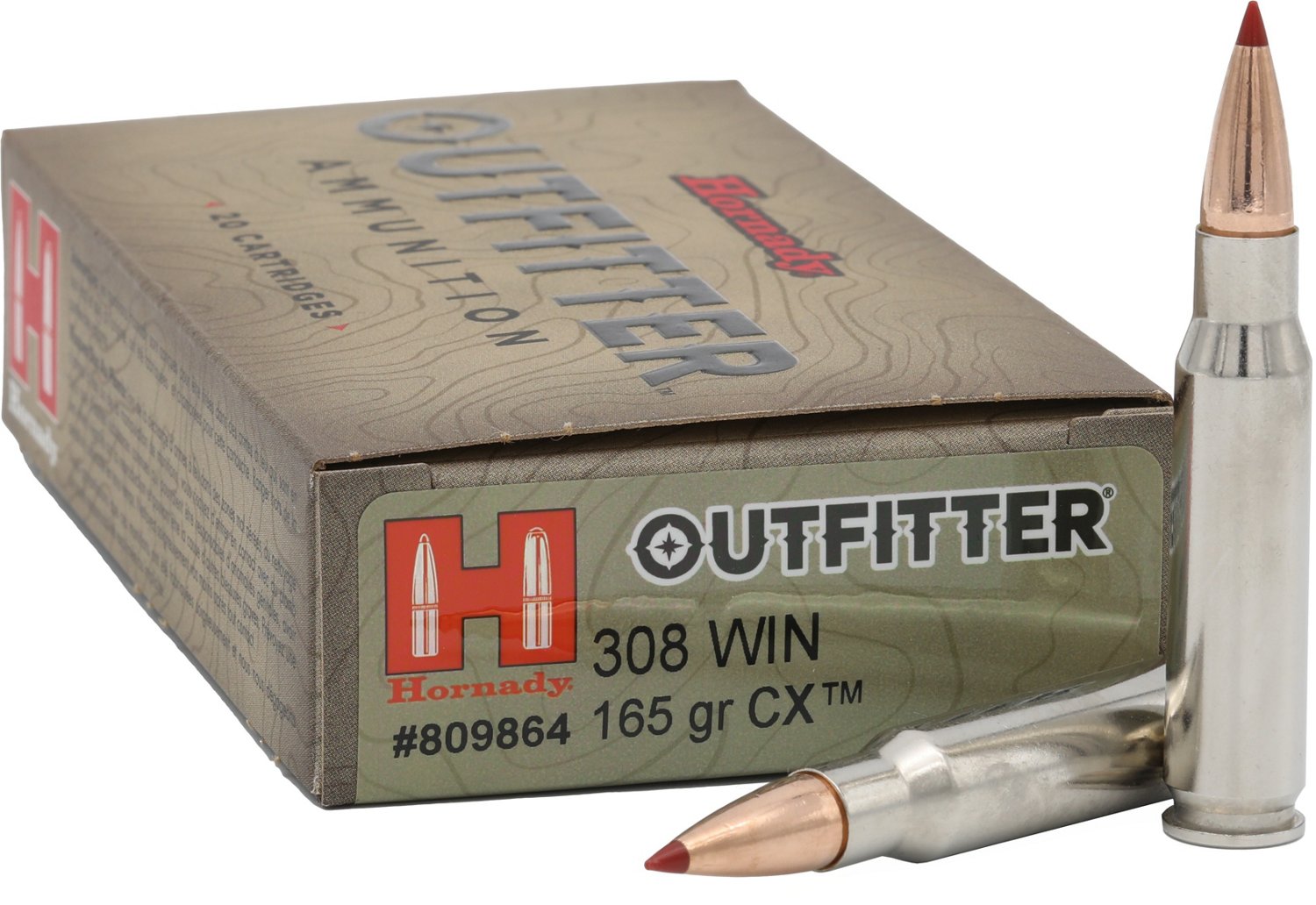 Hornady Outfitter .308 Winchester 165-Grain Ammunition - 20 Rounds                                                               - view number 2
