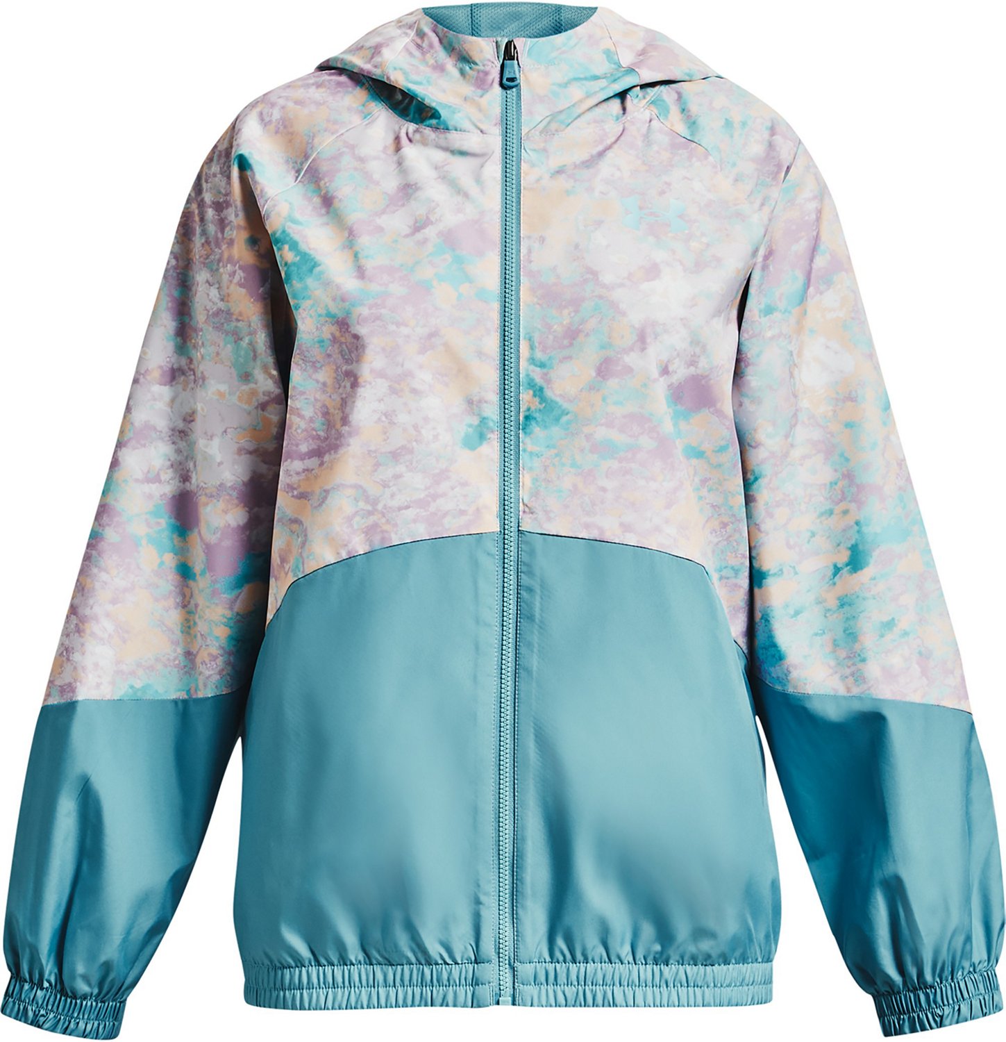 Under Armour Girls' Woven Printed Jacket Academy