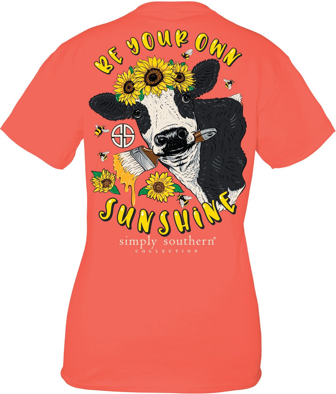 Simply Southern Women's Cow Short Sleeve Tshirt Academy