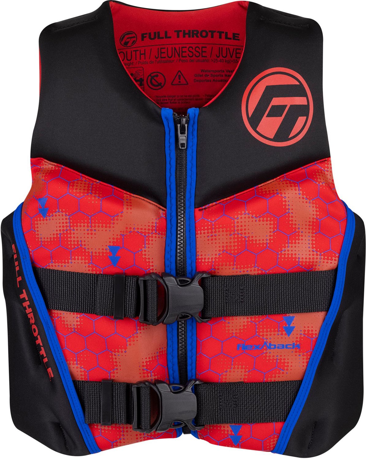 Full Throttle Youth RapidDry Life Jacket Academy