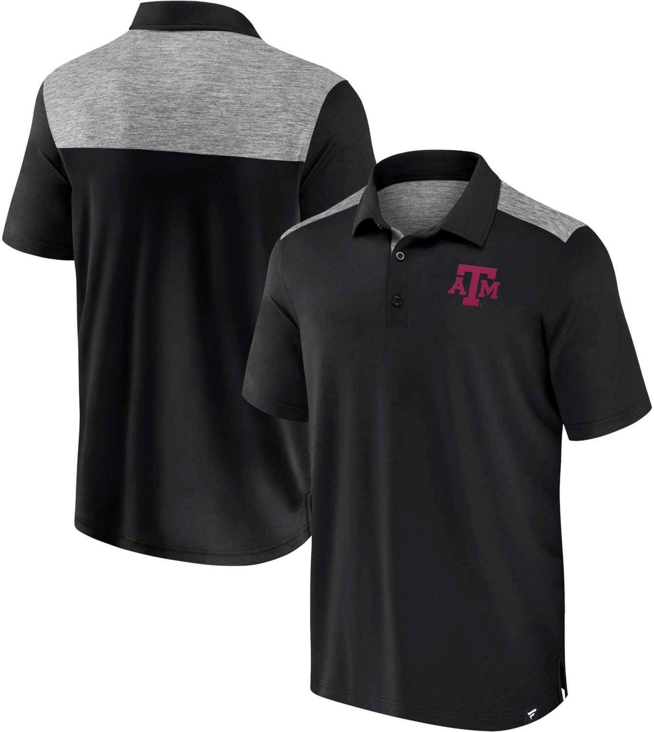 Fanatics Men's Texas A&M University Iconic Blocked Long Shot Polo Shirt                                                          - view number 3