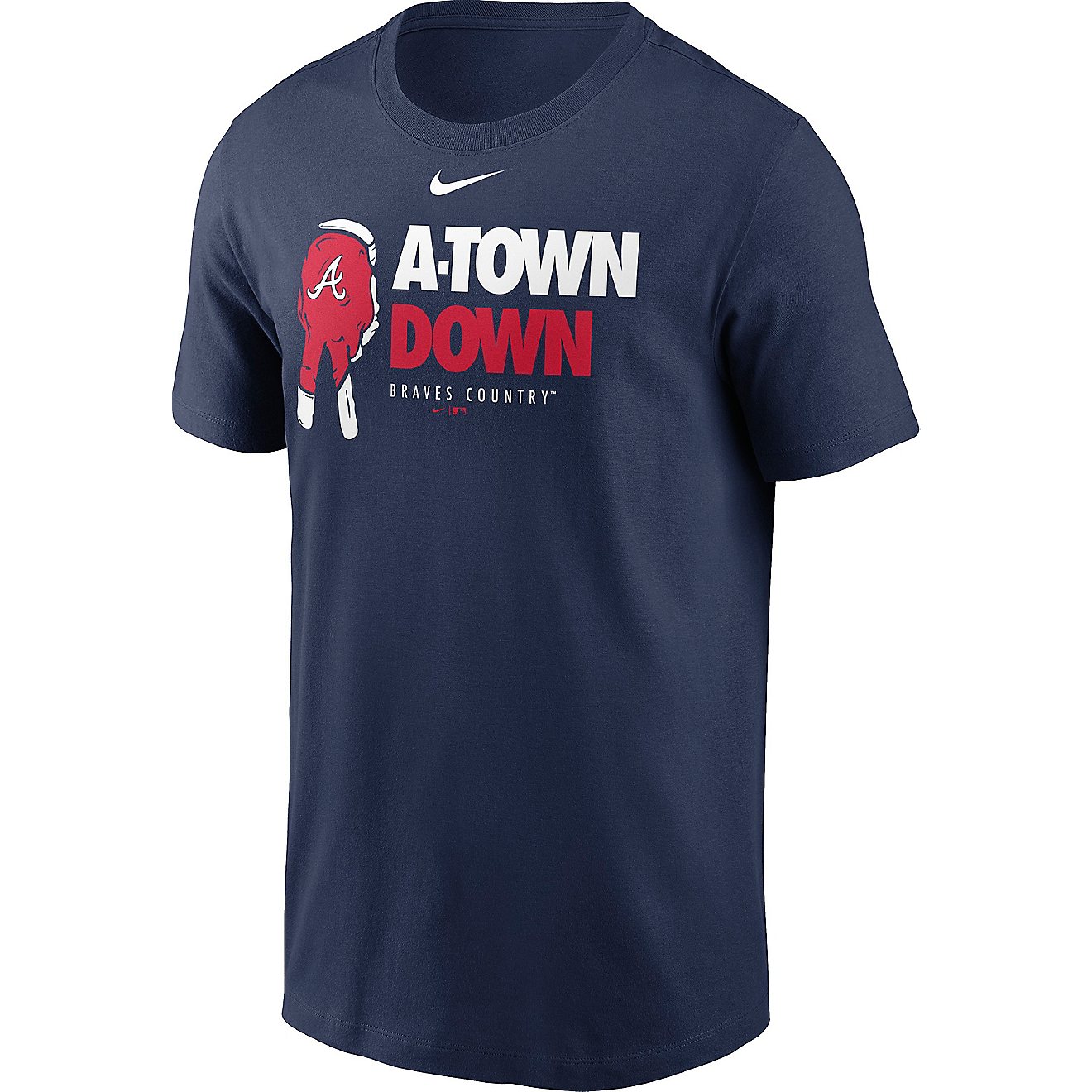 Nike Men's Atlanta Braves Town Down T-shirt                                                                                      - view number 1