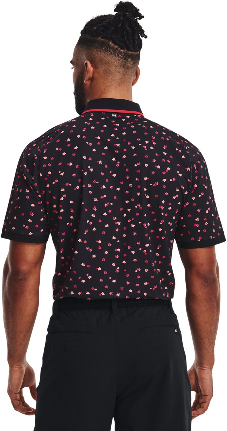 Under Armour Men's IsoChill Floral Short Sleeve Polo Academy