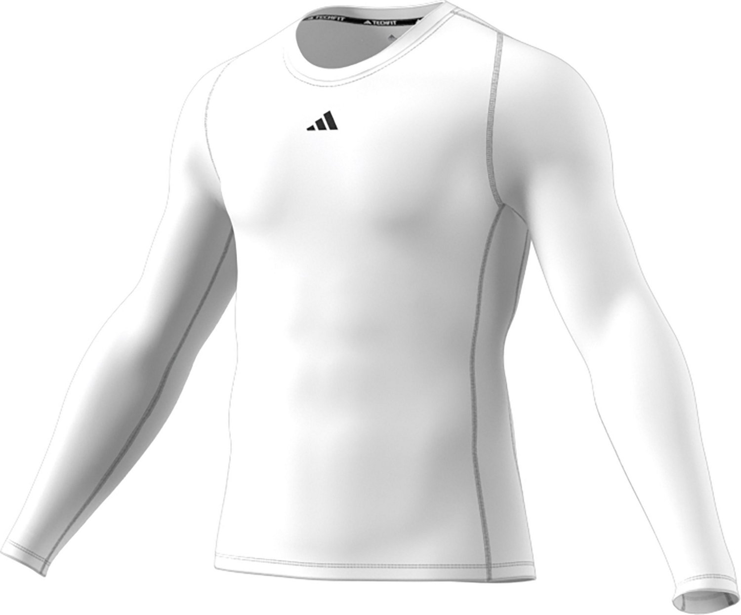 adidas Men's TechFit Long Sleeve Graphic T-shirt - view number 3