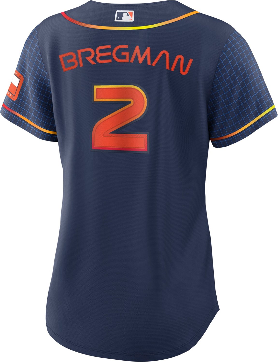 Nike Men's Replica Houston Astros Alex Bregman #2 Orange Cool Base Jersey