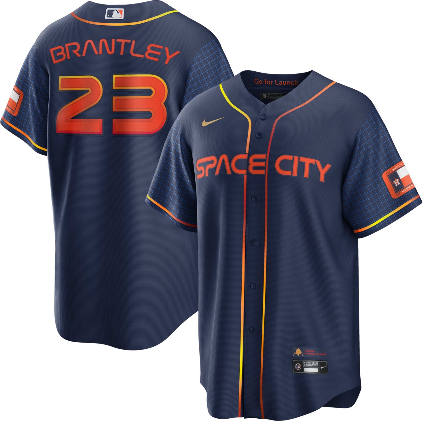 Michael Brantley Game-Used City Connect Jersey