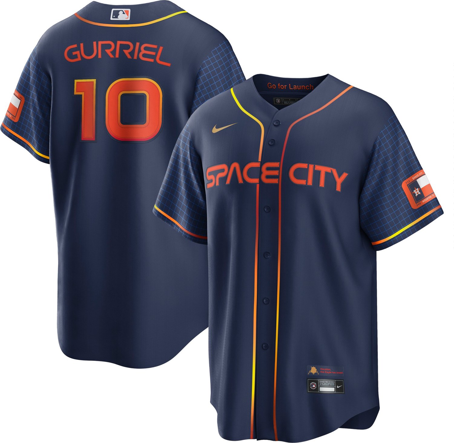 Nike Men's Houston Astros Yuli Gurriel #10 City Connect N&N T