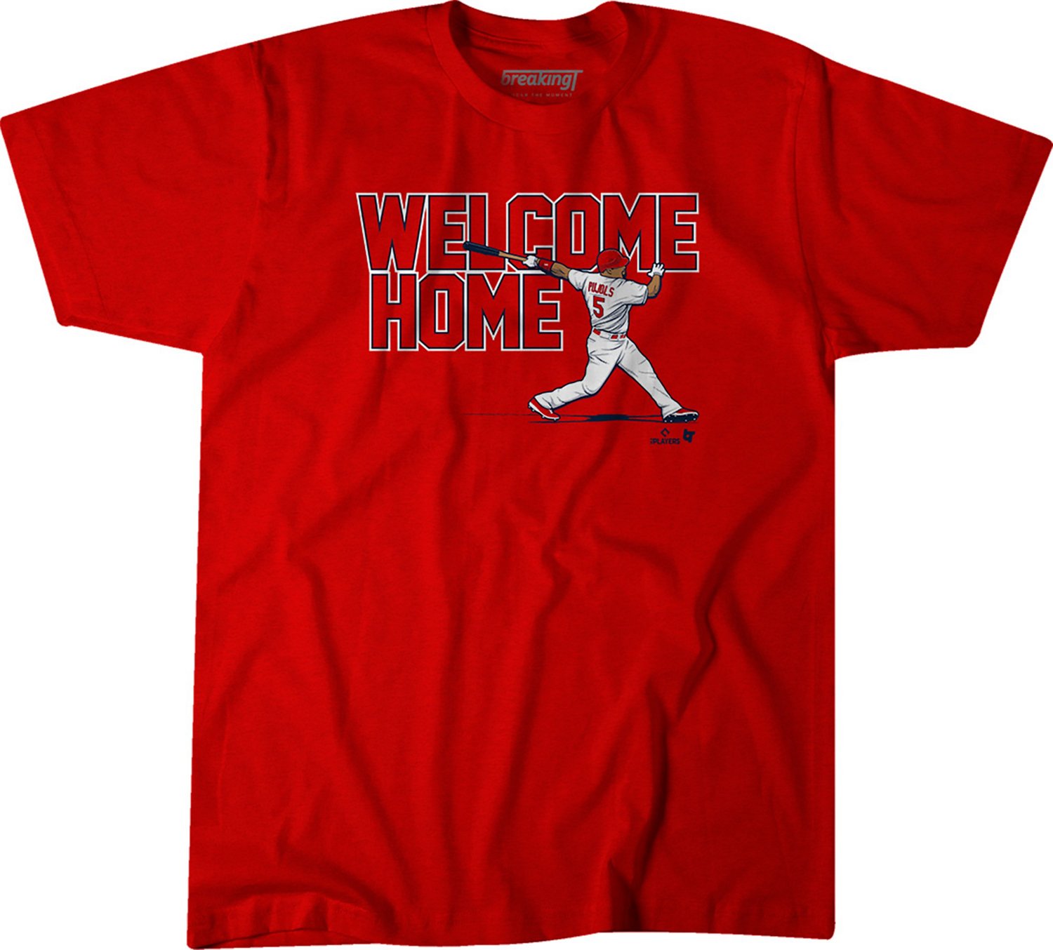 Breaking T Men's St. Louis Cardinals Albert Pujols Welcome Home #5 T-shirt