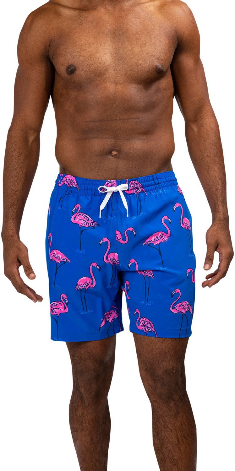 Chubbies Men's Pop Flock and Drop It Swim Trunks Academy