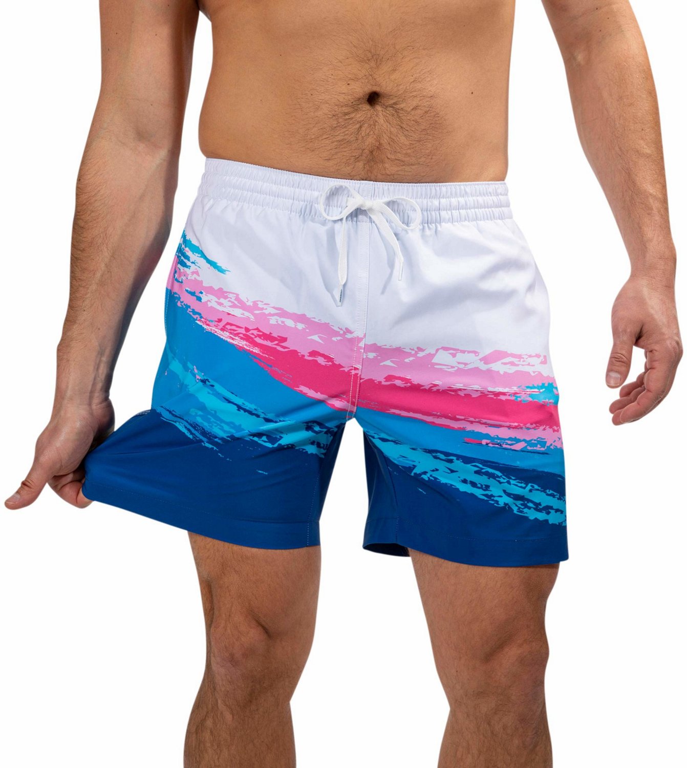 Chubbies Men's Back to the Futures Lined Stretch Swim Trunks 5.5 in Academy