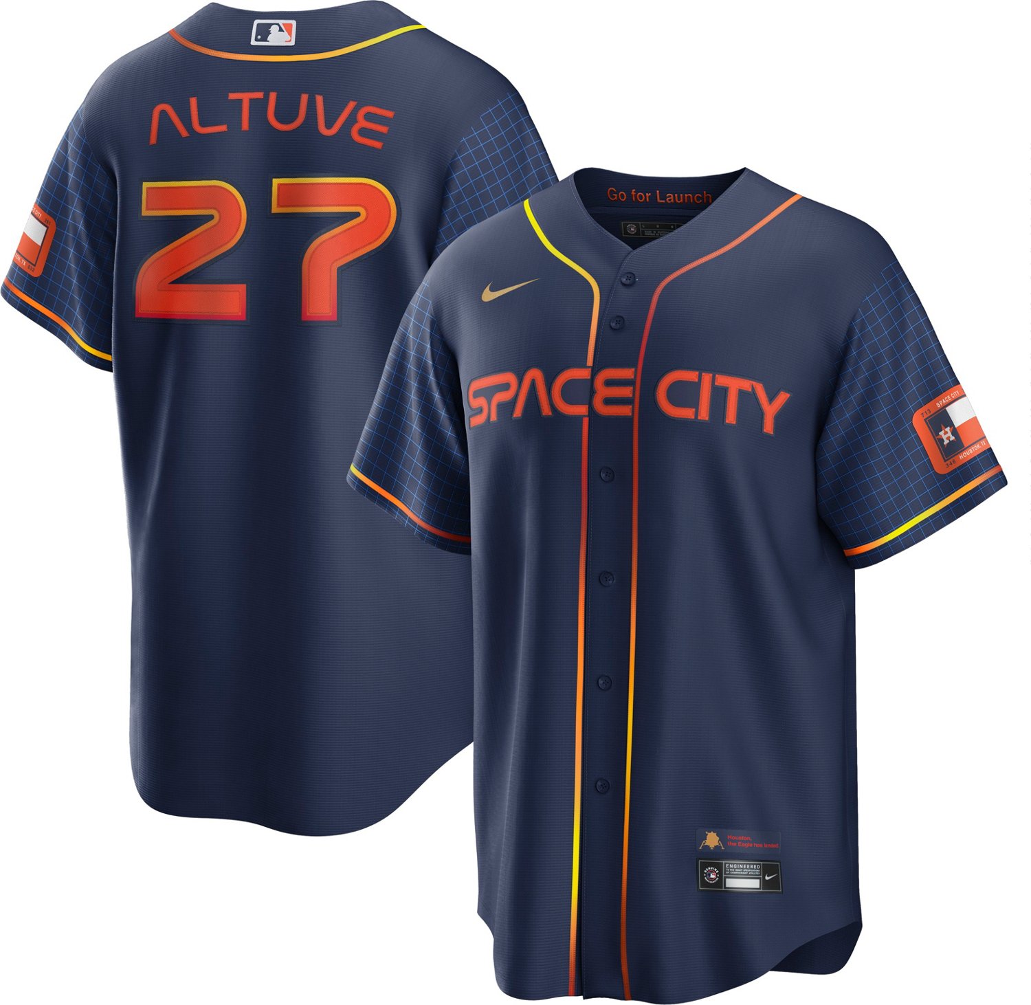 Nike Men's Houston Astros Jose Altuve #27 City Connect Replica