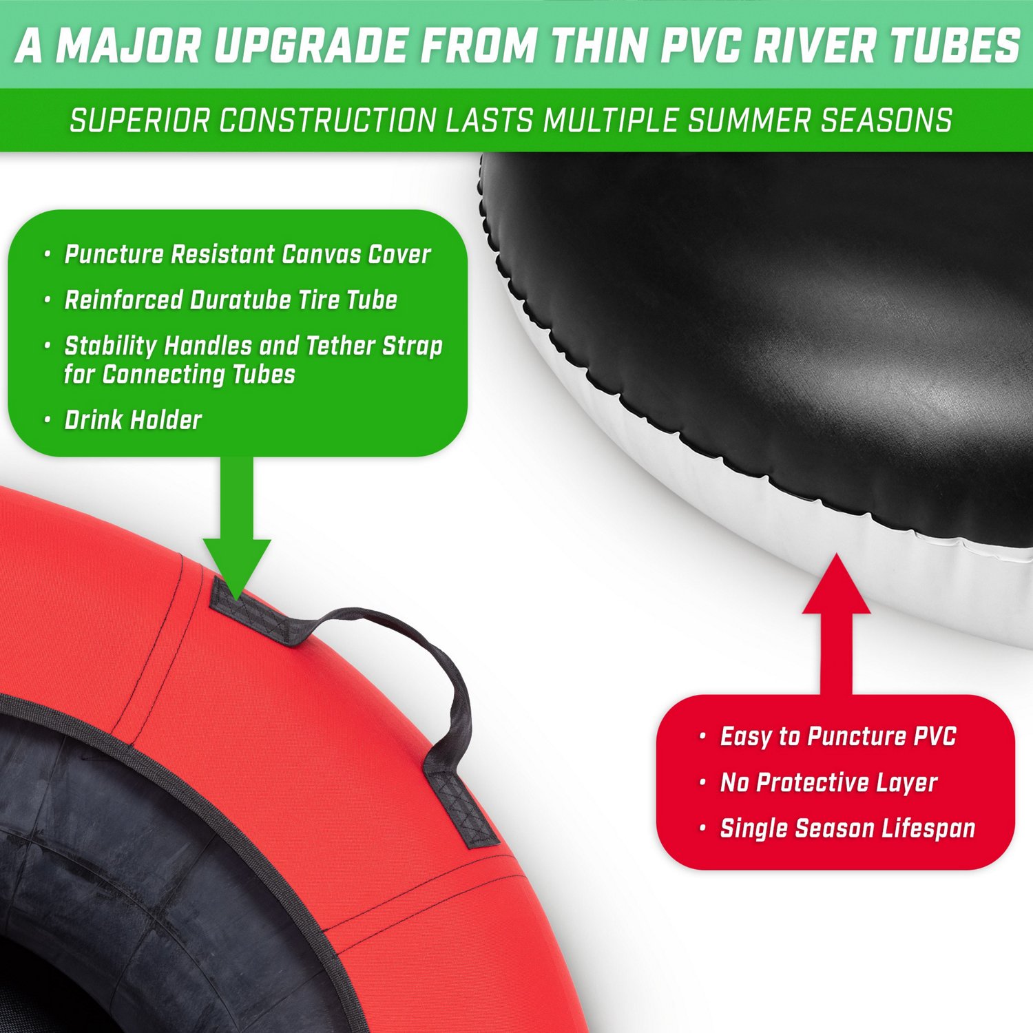 GoSports 44 in Heavy Duty River Tube with Premium Canvas Cover                                                                   - view number 2