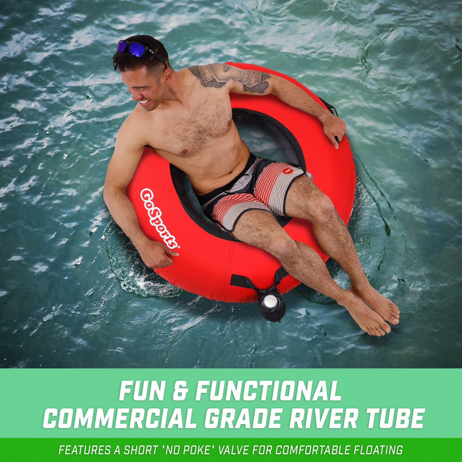 GoSports 44 in Heavy Duty River Tube with Premium Canvas Cover                                                                   - view number 5