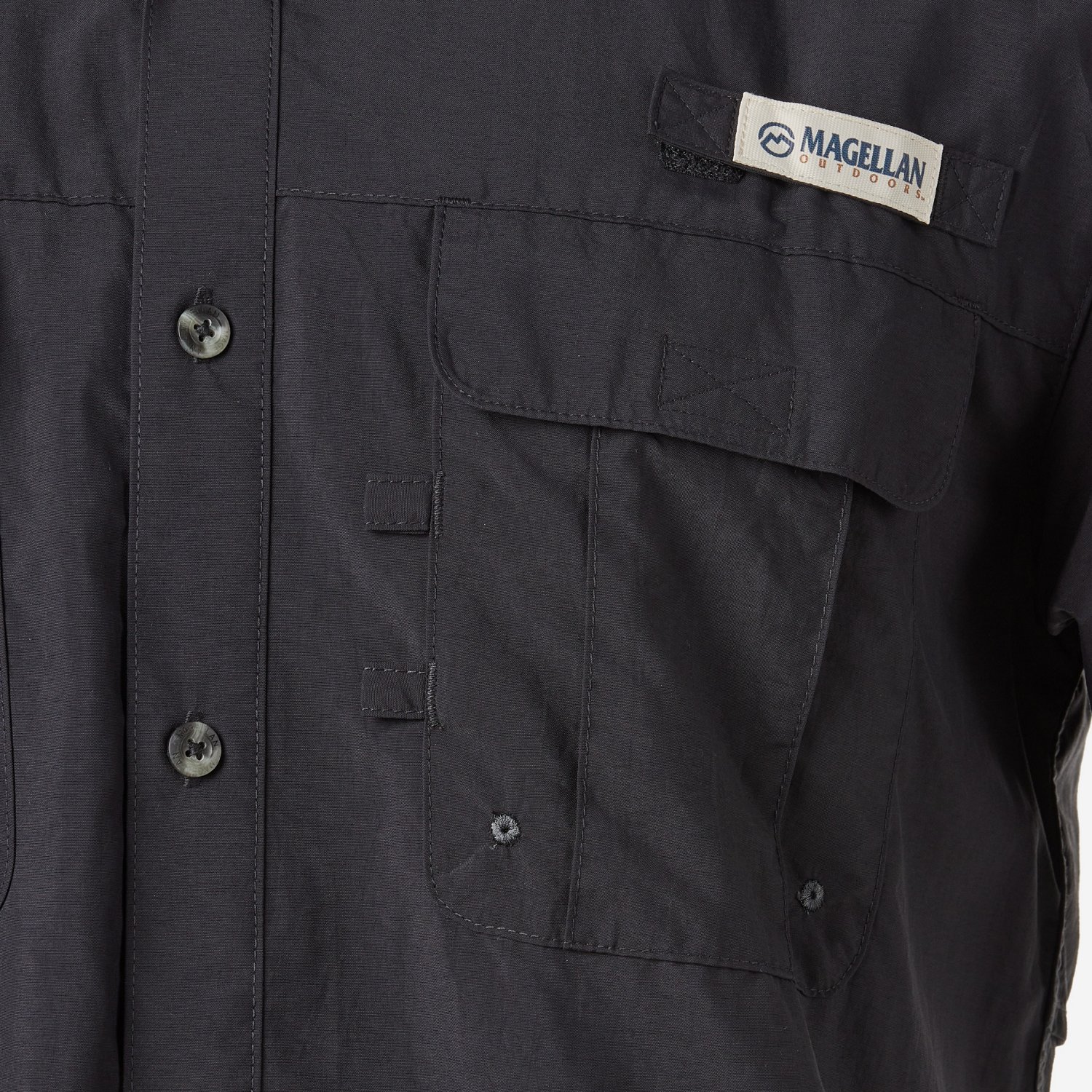 Magellan Outdoors Men's Laguna Madre Solid Short Sleeve Fishing Shirt - view number 7