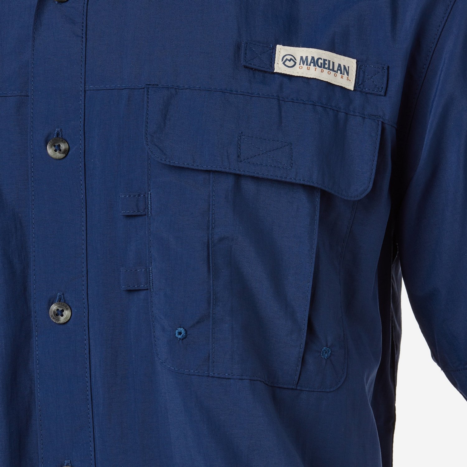 Magellan Outdoors Men's Laguna Madre Solid Short Sleeve Fishing Shirt - view number 6