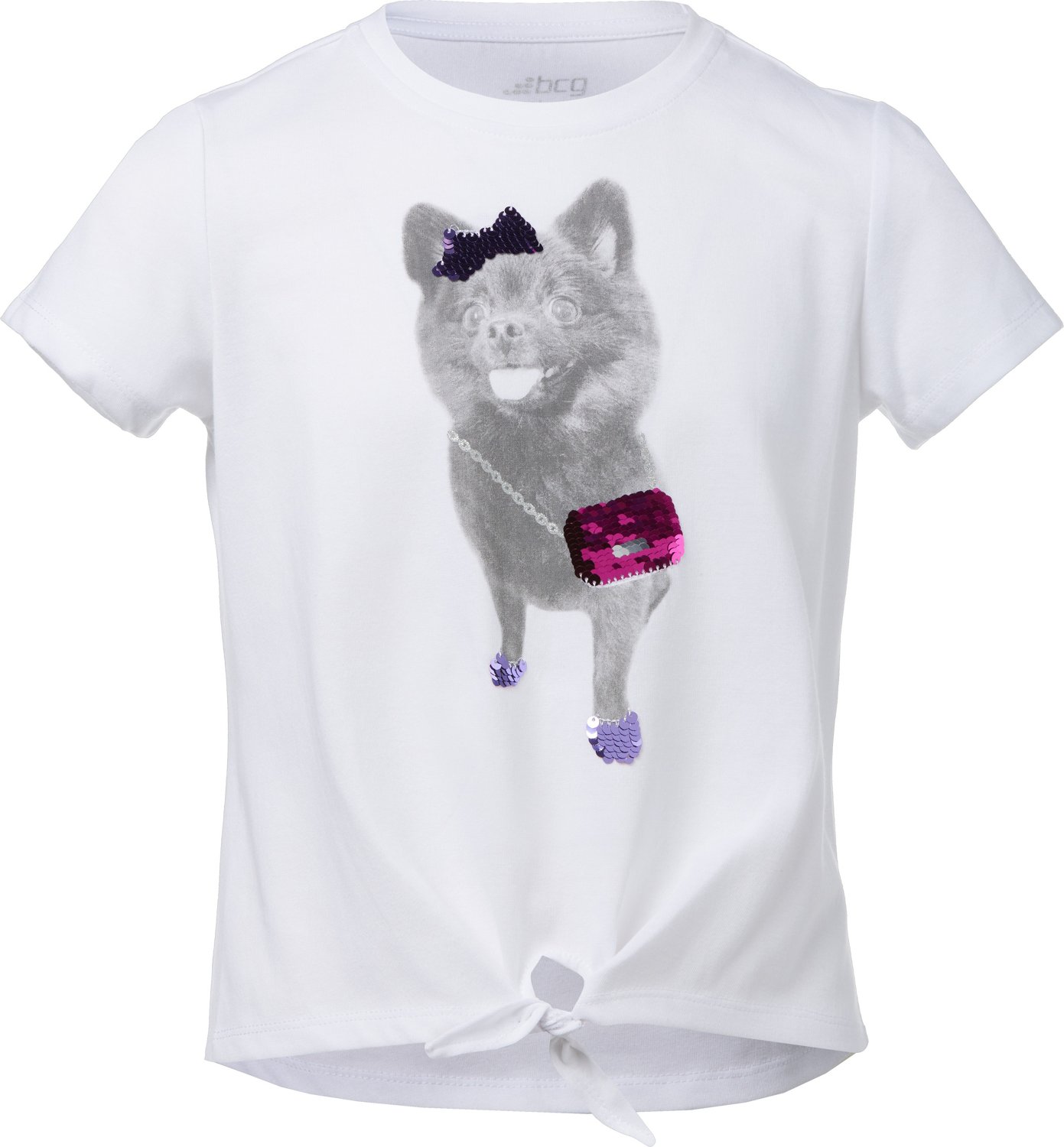BCG Girls’ Jazzy Dog Flippy Sequin T-shirt - view number 3