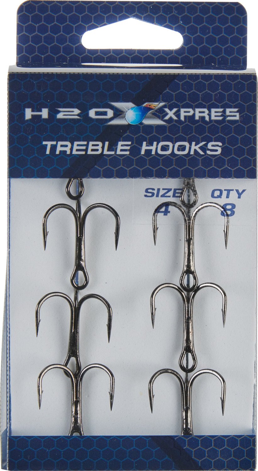 H2O XPRESS #4 Treble Hooks 8-Pack