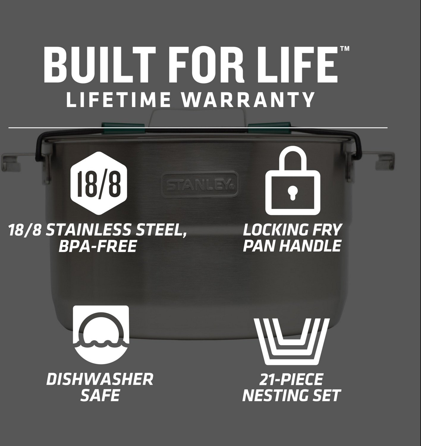 Stanley Adventure Base Camp 19-Piece Cook Set                                                                                    - view number 6