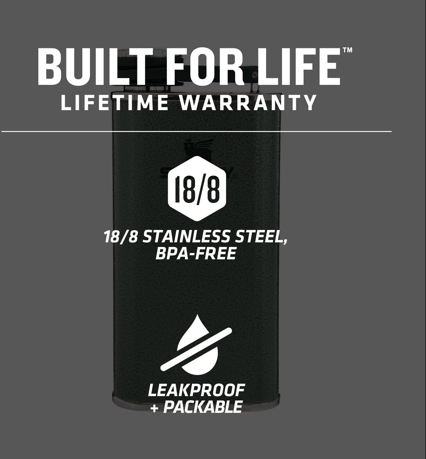 Stanley Classic Easy Fill Wide Mouth 8 oz Flask                                                                                  - view number 6