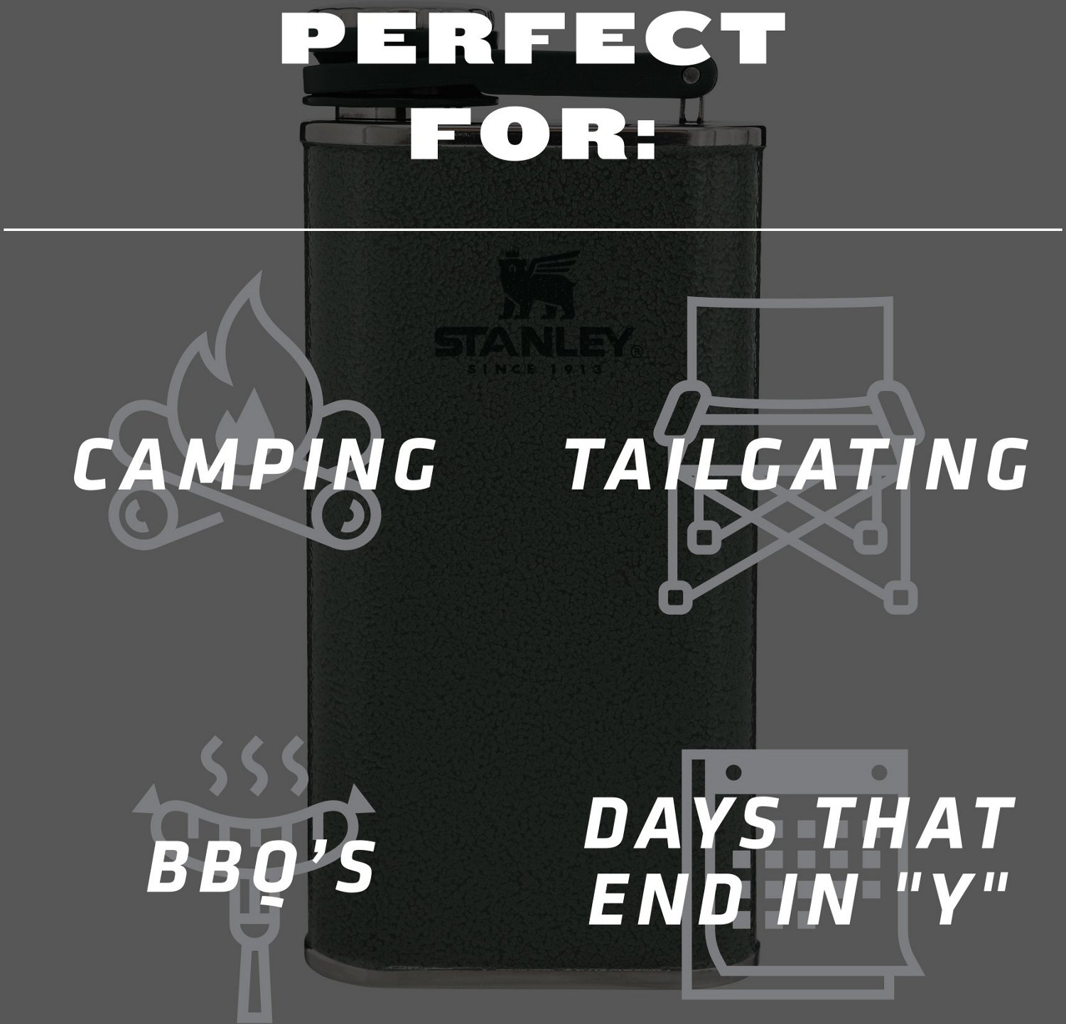 Stanley Classic Easy Fill Wide Mouth 8 oz Flask                                                                                  - view number 7