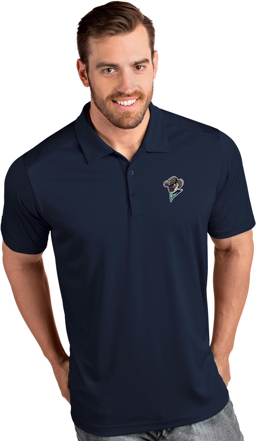 Antigua Mens La Rams Rugby Polo Shirt