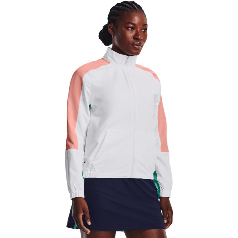 Under Armour Women’s Storm Windstrike Jacket White, Medium - Women's Athletic Jackets at Academy Sports product image