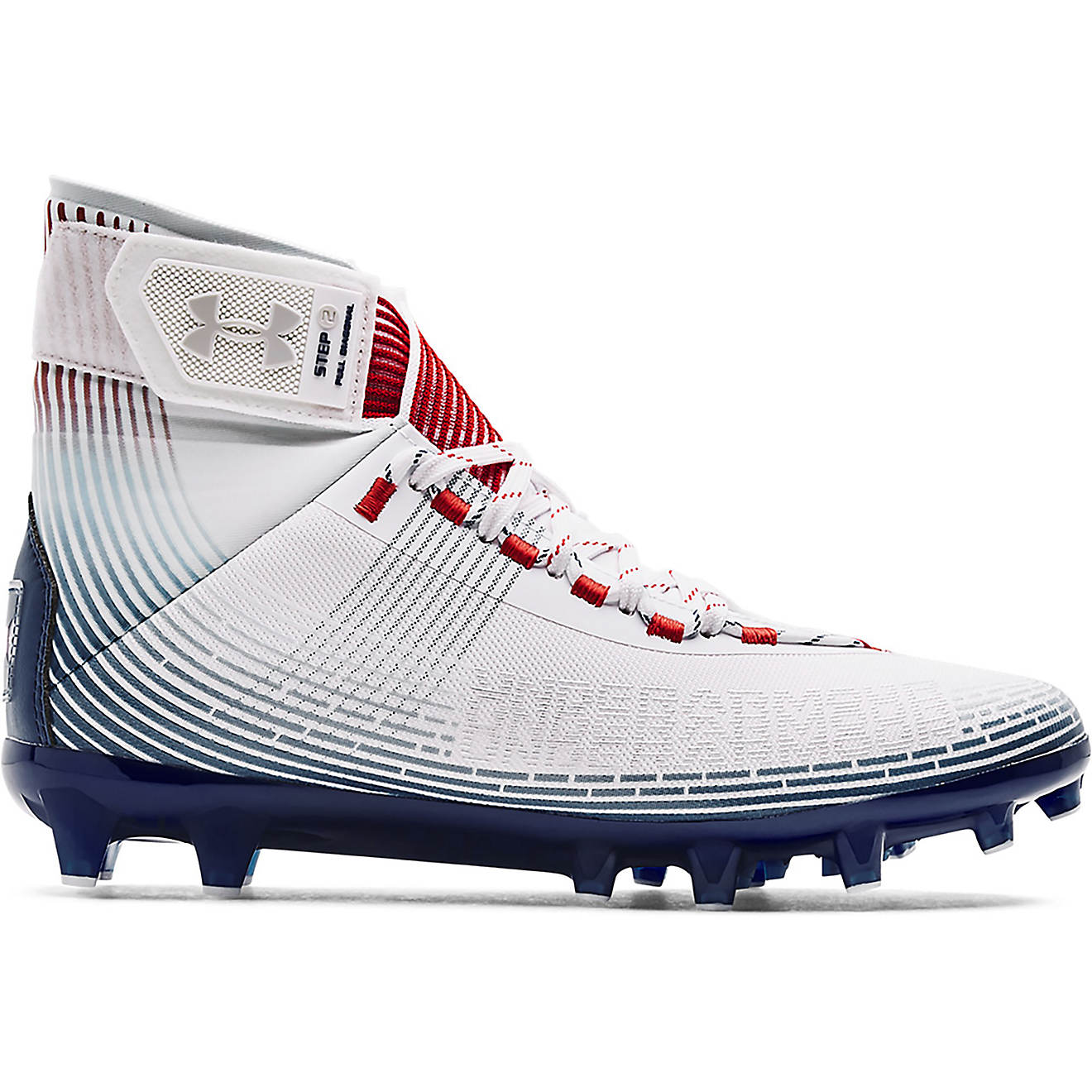 Under Armour Mens Highlight MC Football Cleats TEXAS Limited Edition Red/Blue 