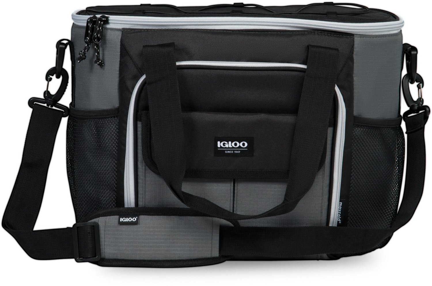 Buy IGLOO MaxCold Voyager Series 66308 Tote Cooler Bag, 16-1/2 in L, 9.8 in  W, 12 oz Capacity, HDPE Foam/TPU 12 Oz, Monument/Iron Gate