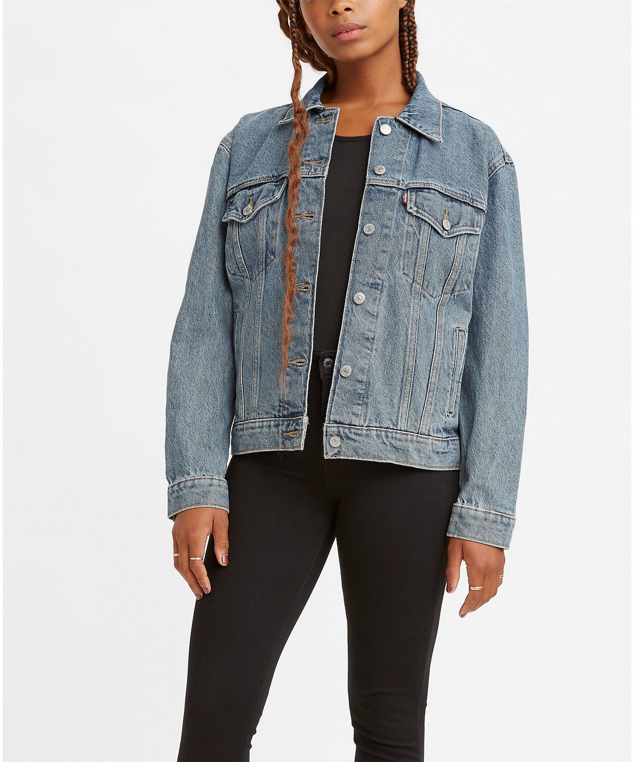 Levi's Women's Ex Boyfriend Trucker Denim Jacket Academy