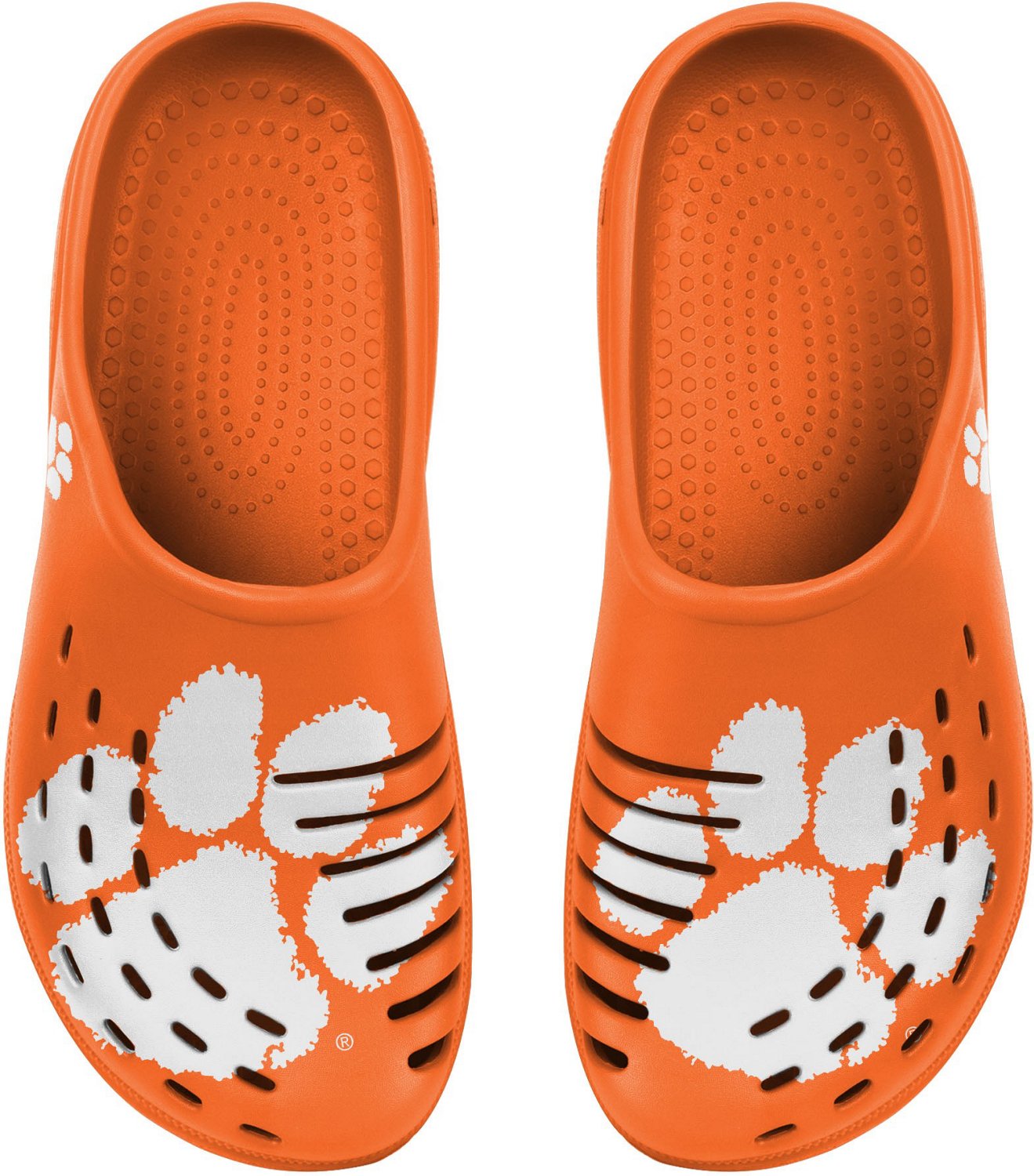 Clemson Tigers NCAA Mens Colorblock Big Logo Clog