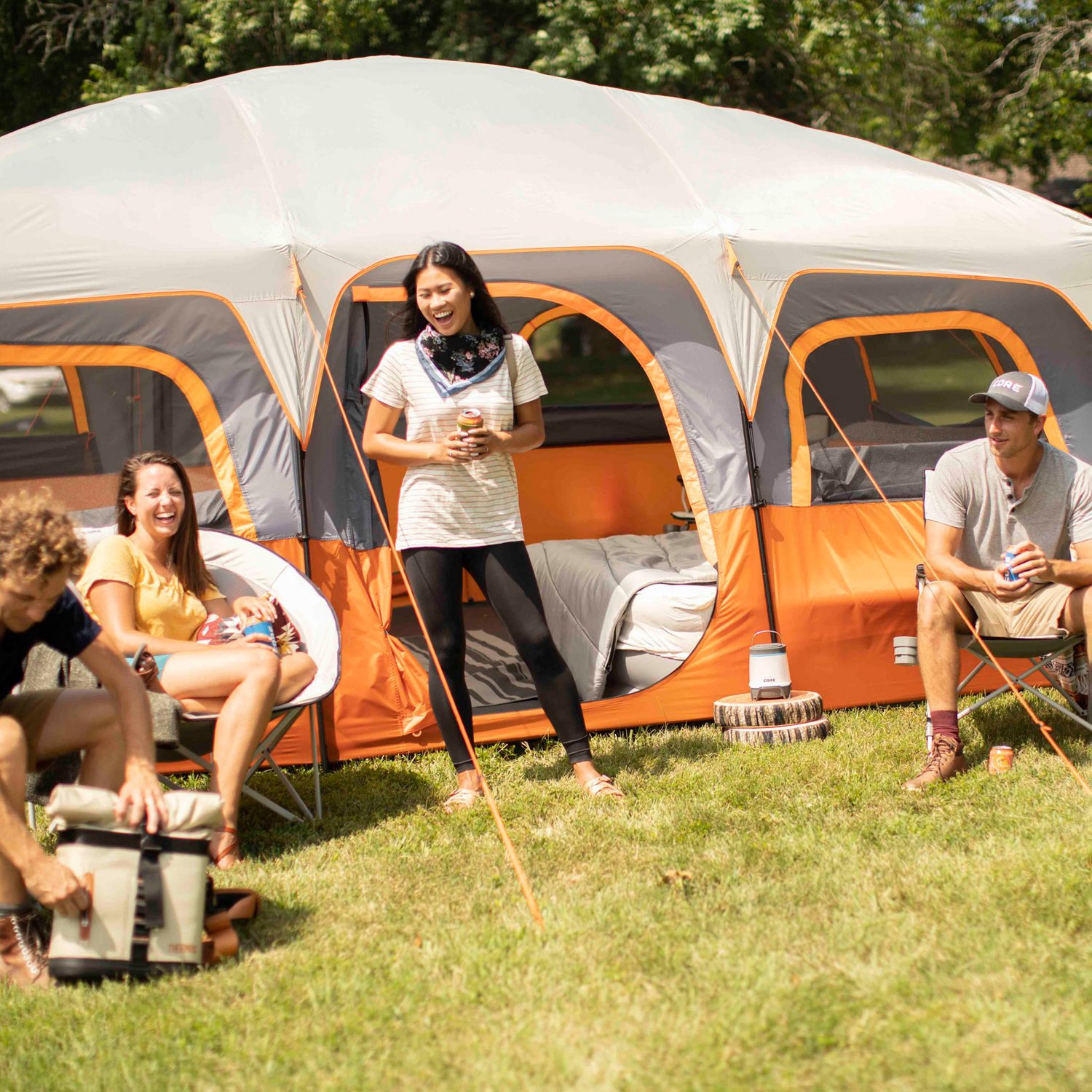 How to Set Up the Core 10-Person Straight Wall Cabin Tent 