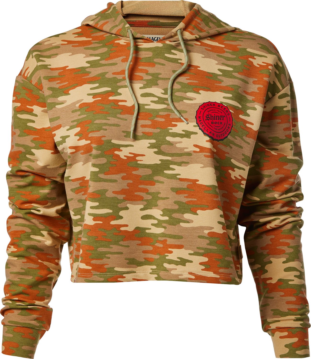 Magellan Outdoors Shiner Women's Camo Cropped Hoodie Academy