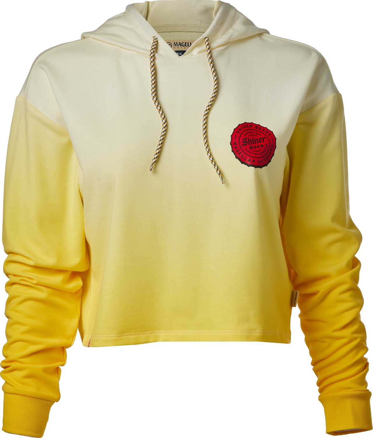 Magellan Outdoors Shiner Women's Ombre Cropped Hoodie Academy