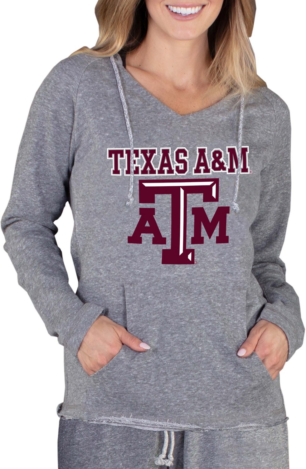 College Concepts Women’s Texas A&M University Mainstream Hooded Long Sleeve Shirt
