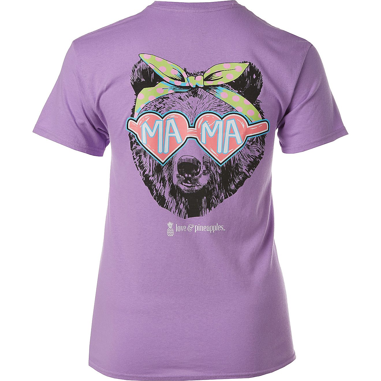 Love & Pineapples Women's Mama Bear Graphic T-shirt                                                                              - view number 1